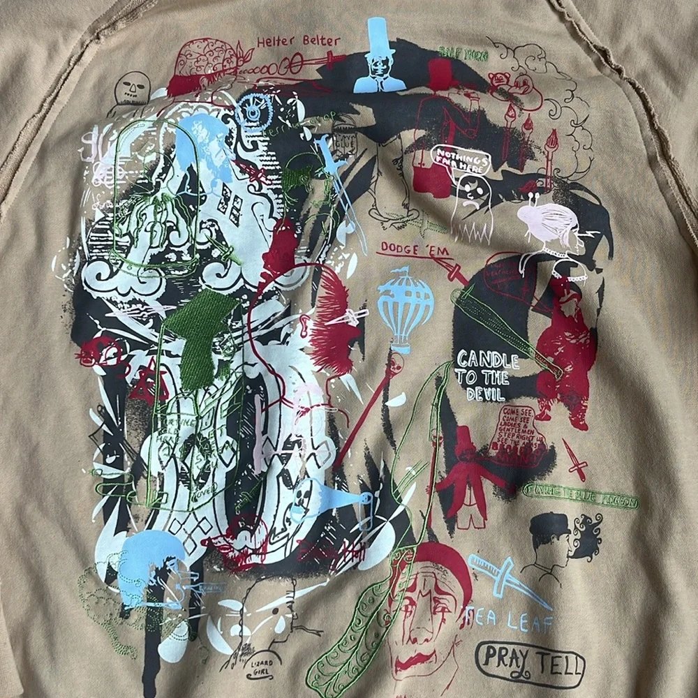 Artful Dodger Graphic ZipUp Hoodie Size 4XL‎ Y2K